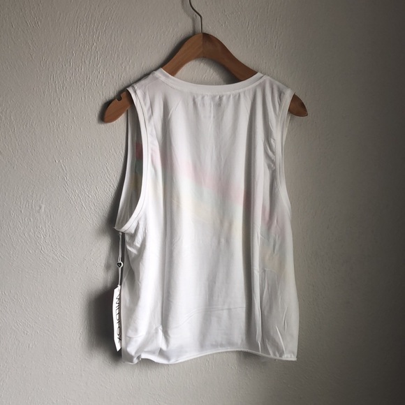 3/$50 Wildfox Crop Tank w/Stripes and Logo NWT - Picture 2 of 4